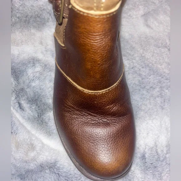 El Naturalista Leather & Suede Ankle Boots women's size l0 - Picture 3 of 11